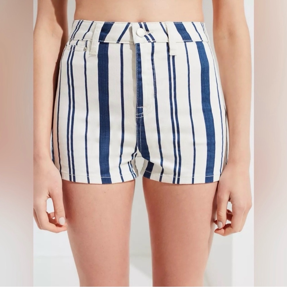 Urban Outfitters BDG Pinup High-Rise Denim Short Striped Size 27